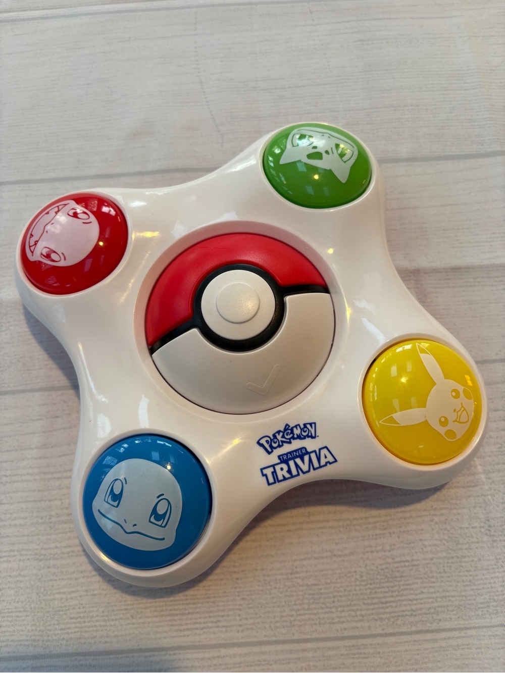 Pokemon Trainer Trivia Toy - Red, Yellow, Blue, Green